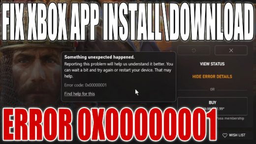 How To Fix Xbox App Error Code 0X00000001 In Windows 10 Can T