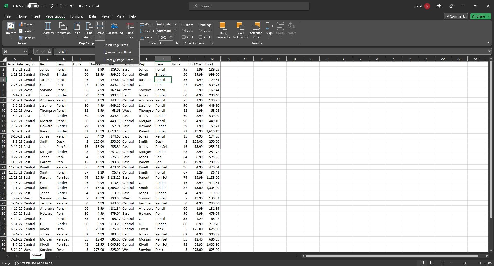 How To Insert Adjust And Remove Page Breaks In Excel