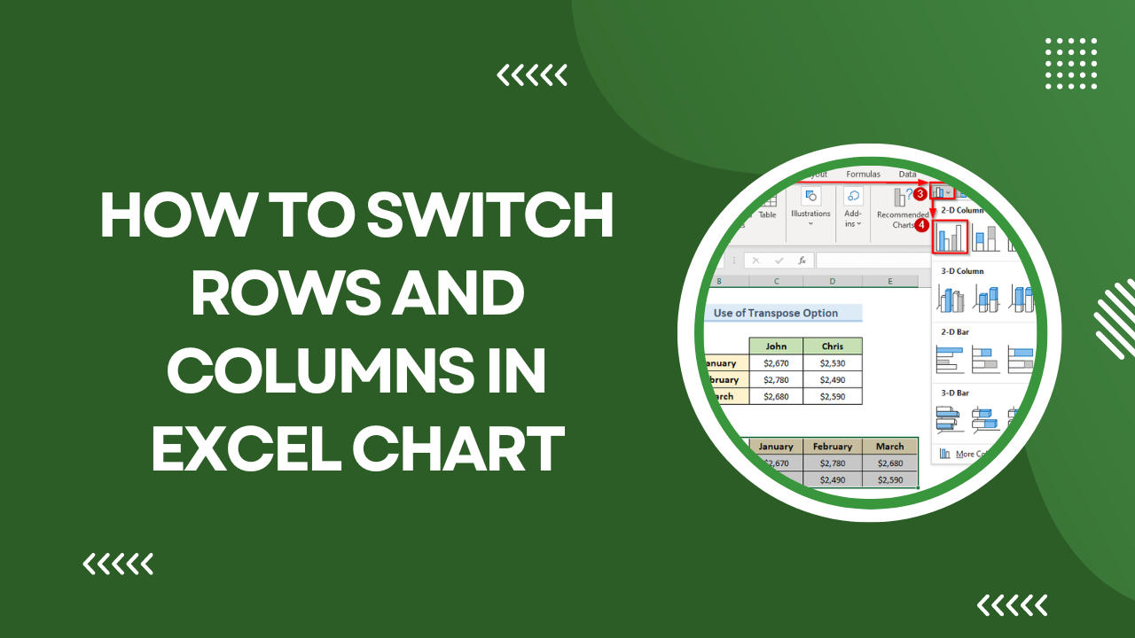 How To Switch Rows And Columns In Excel Chart Earn Excel