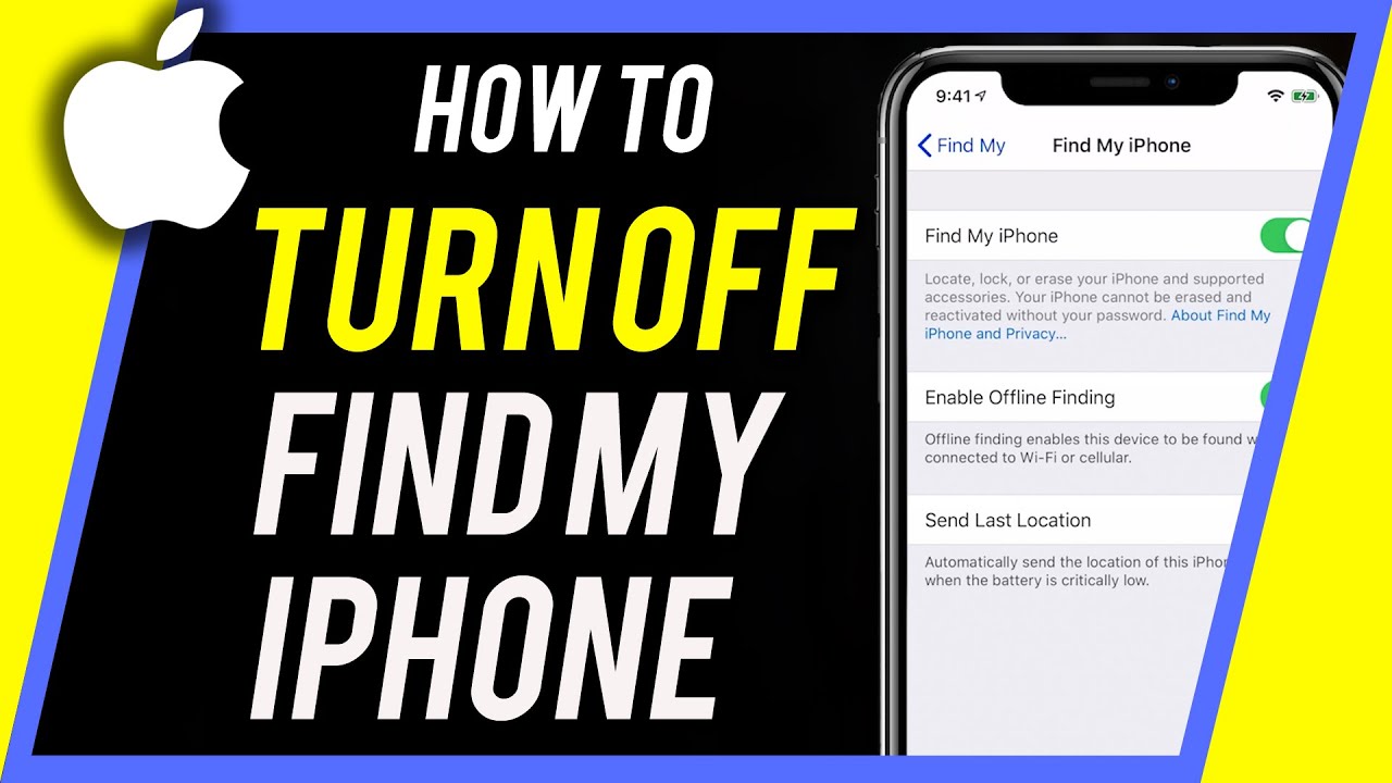 How To Turn Off Find My Iphone Youtube