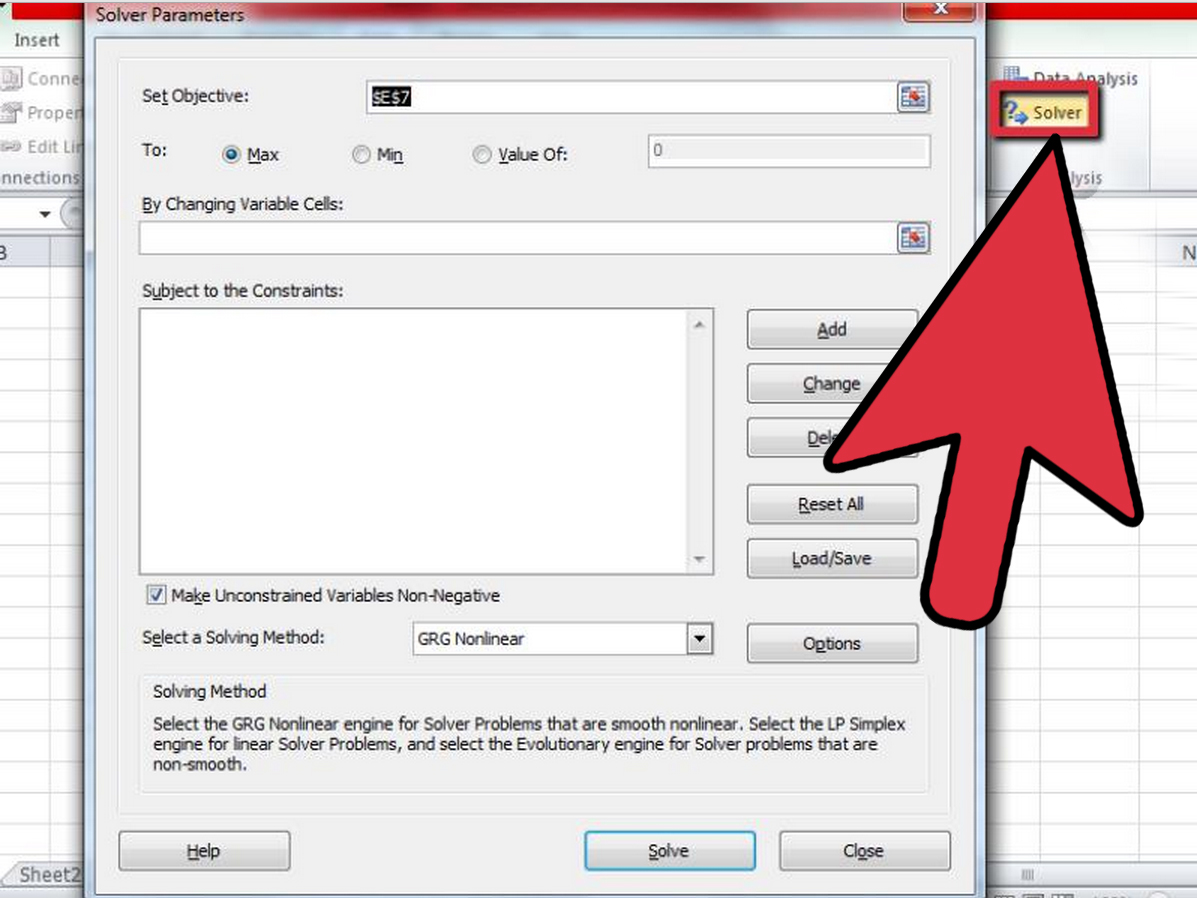 How To Use Solver In Microsoft Excel With Pictures Wikihow