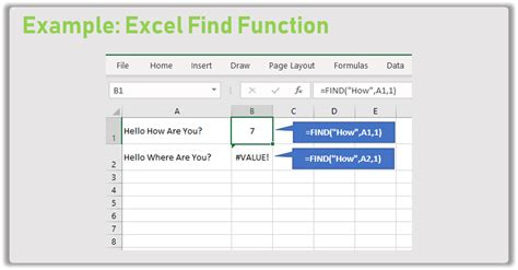 How To Use The Excel Find Function Exceljet