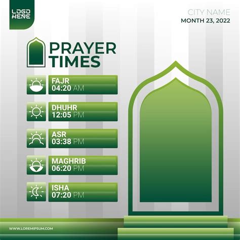 Islamic Prayer Times Michael L Cameron