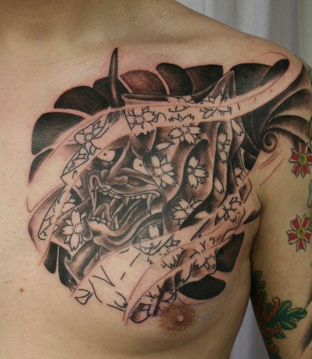 Japanese Hannya Mask Tattoo Designs Meanings And Ideas Tatring