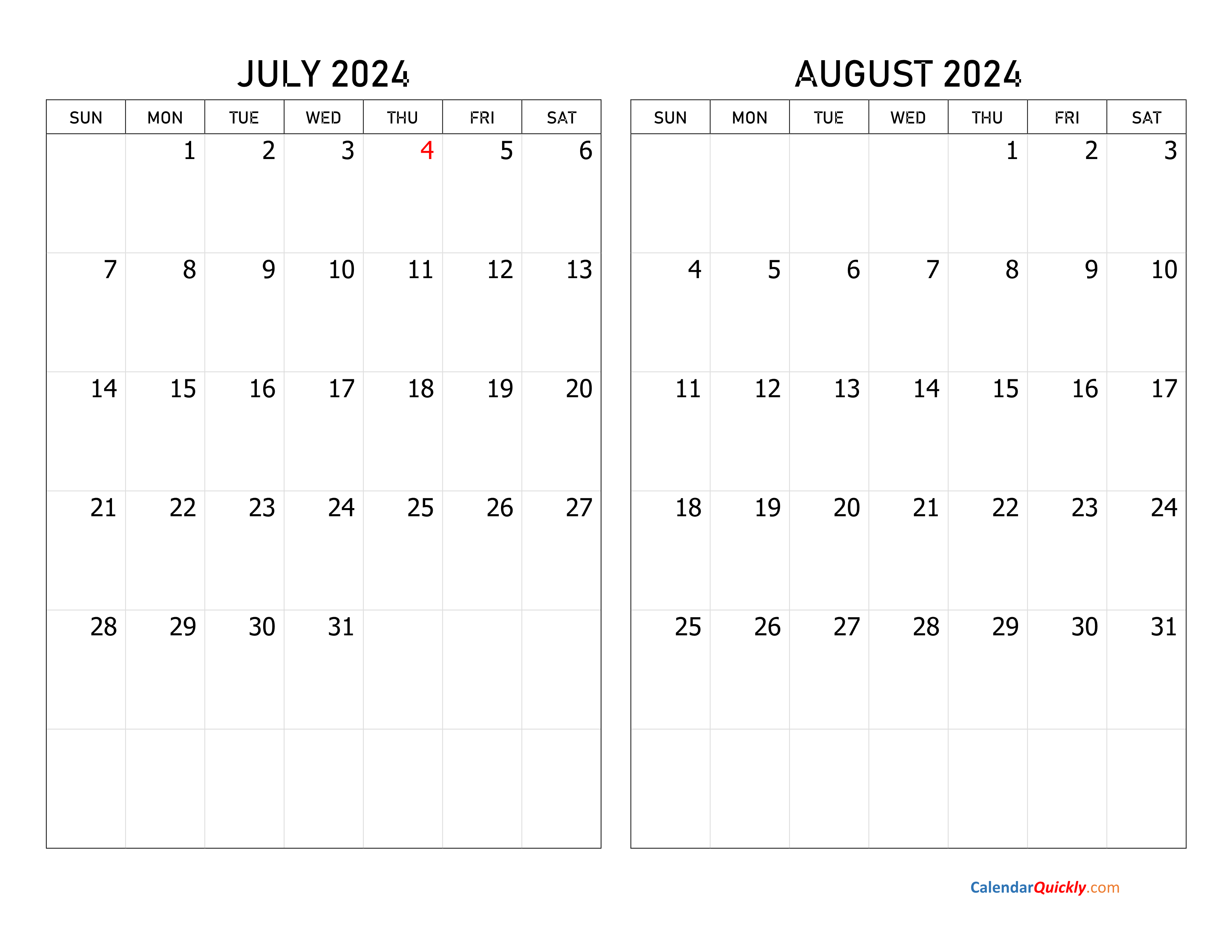 July August 2025 Calendar Monday Start Noor Amelia