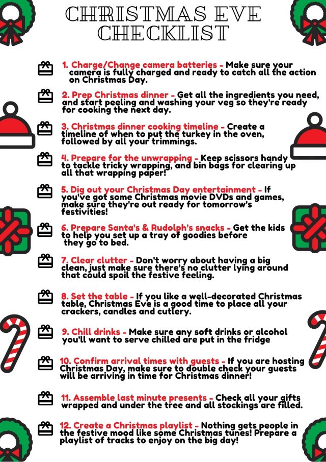 Last Minute To Do List Your Ultimate Christmas Eve Checklist