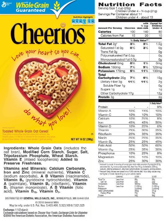 Life Cereal Nutrition Label Fetchingly Blawker Custom Image Library