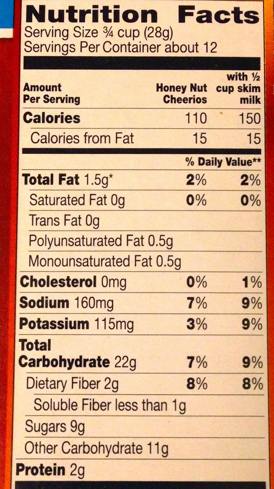 Life Cereal Nutrition Label Pensandpieces