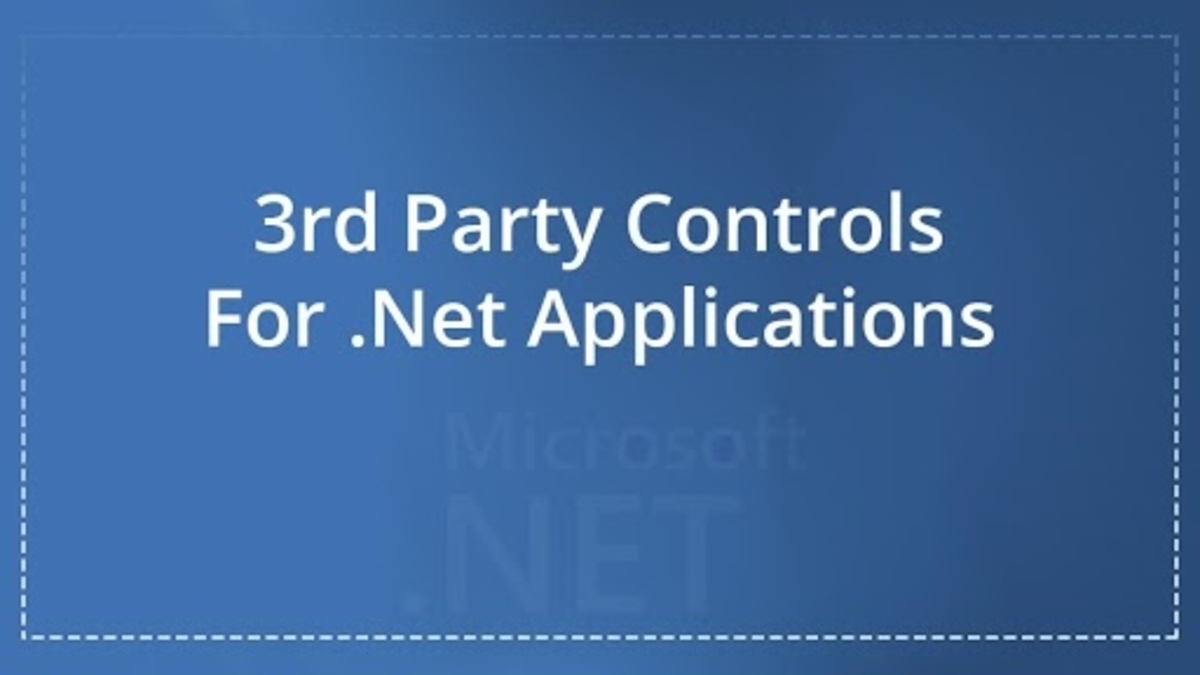 List Of 3Rd Party Controls For Net Applications