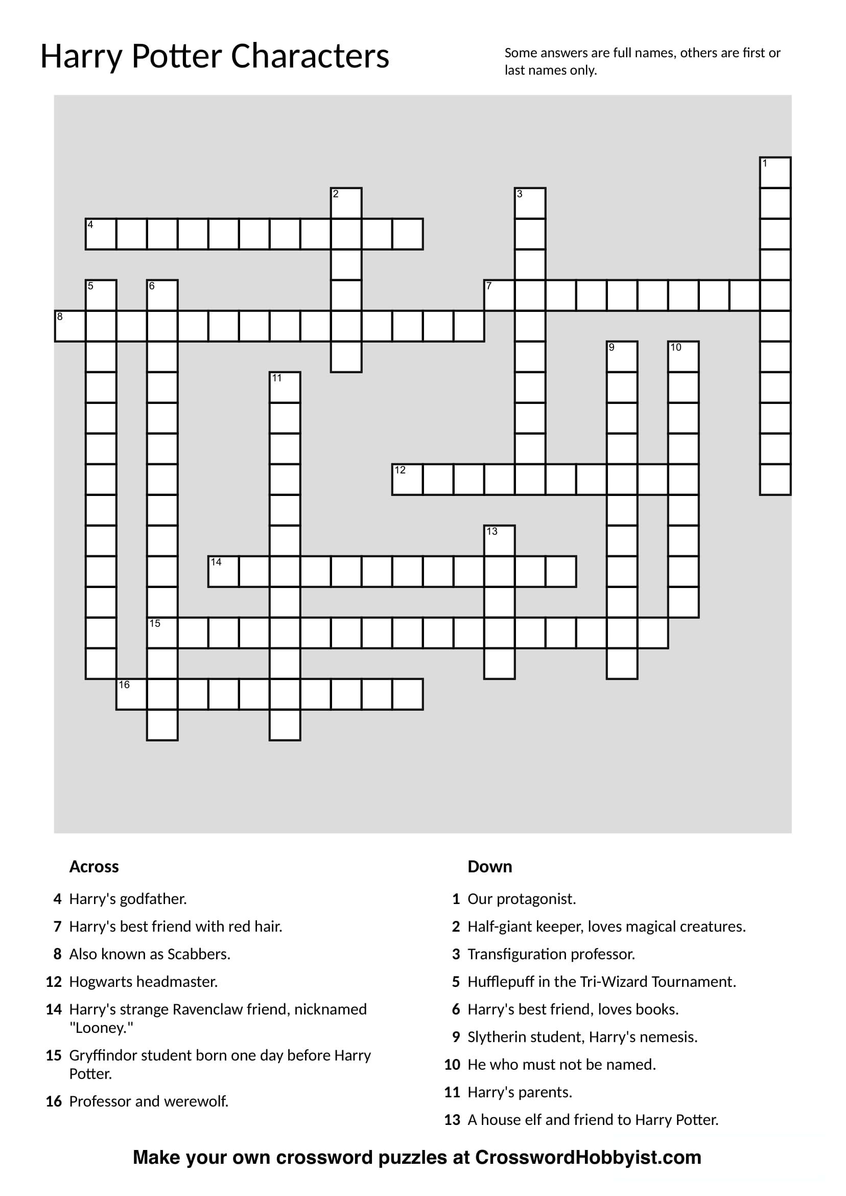 Make Your Own Crossword Puzzle Free Printable Free Printable Free