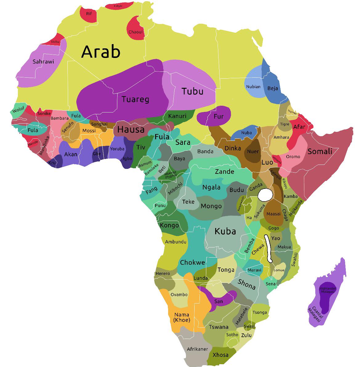 Ethnic Groups In Africa Map - Coe Psu