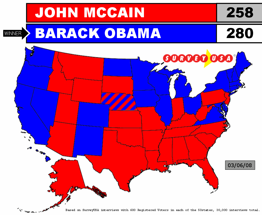 Maps Electoral Map 2008