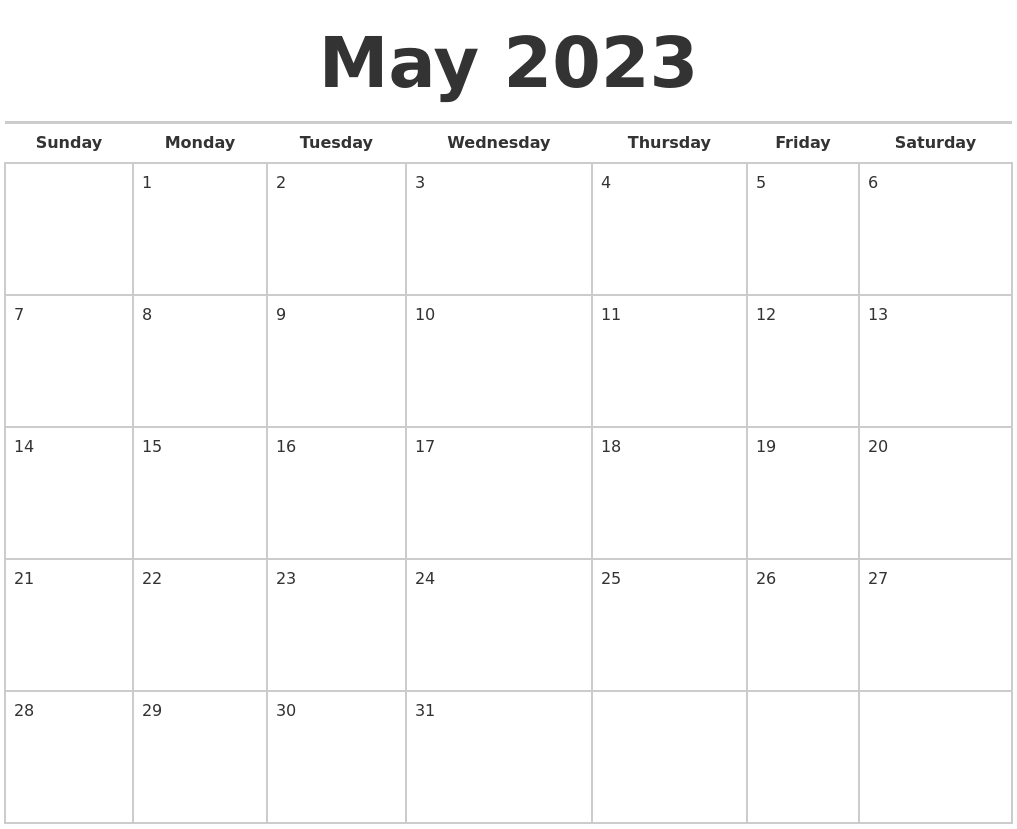 May 2023 Calendars Japaneseclass Jp