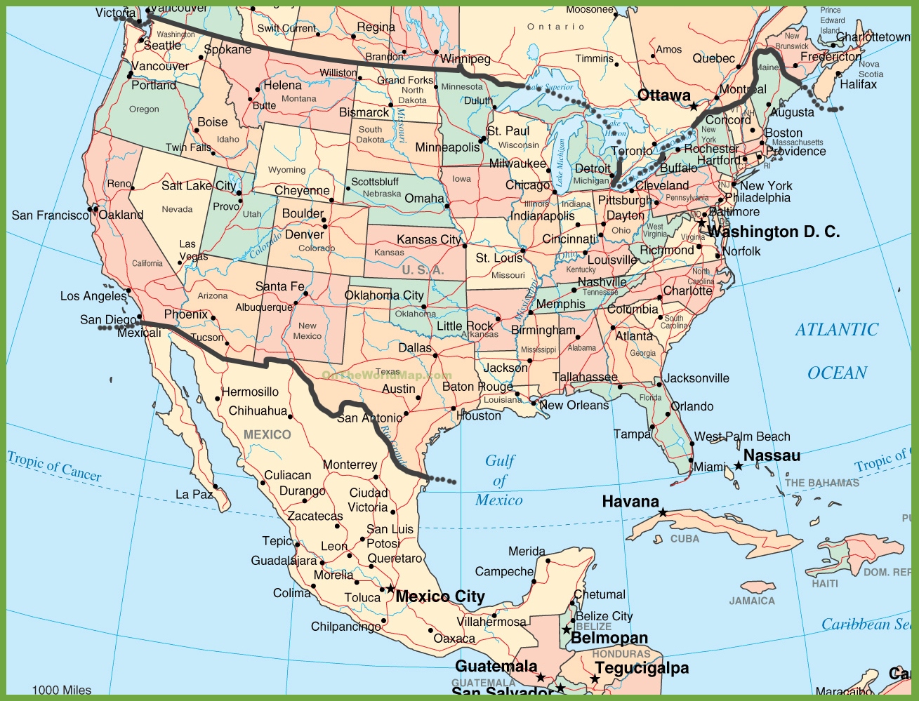 Mexico Map Usa