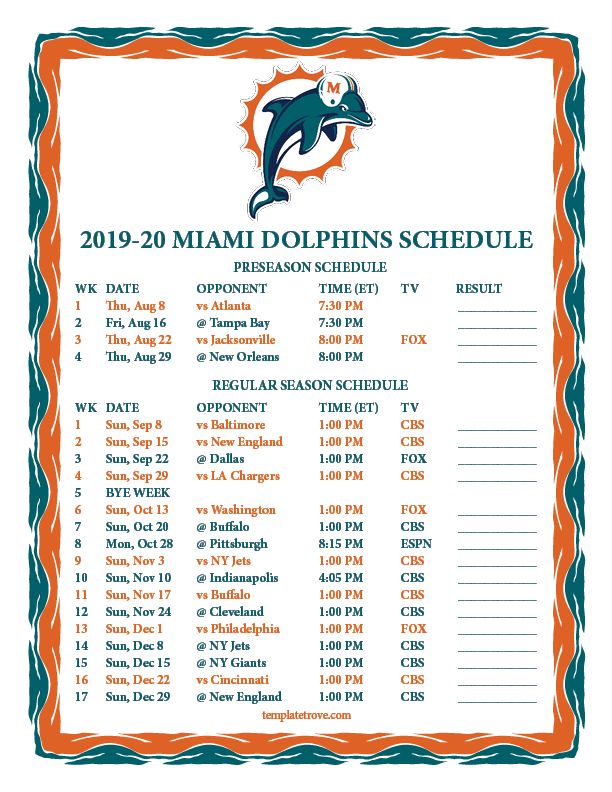 Miami Dolphins Schedule 2025 Wallpaper Yalda Harper