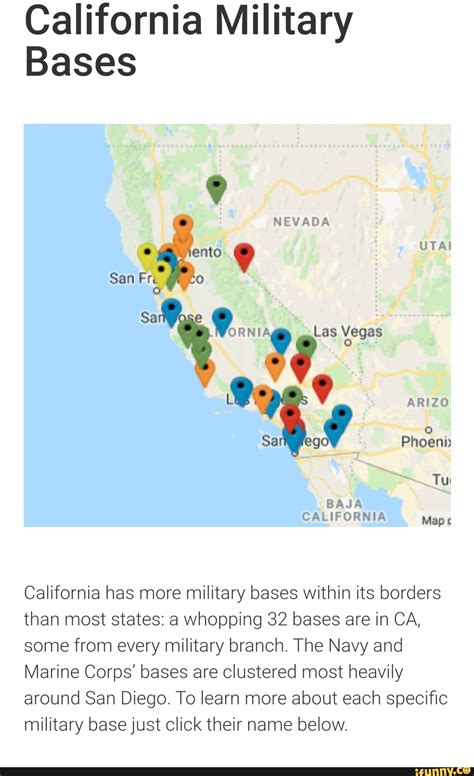 Military Bases In California A List Of All 31 Bases In Ca