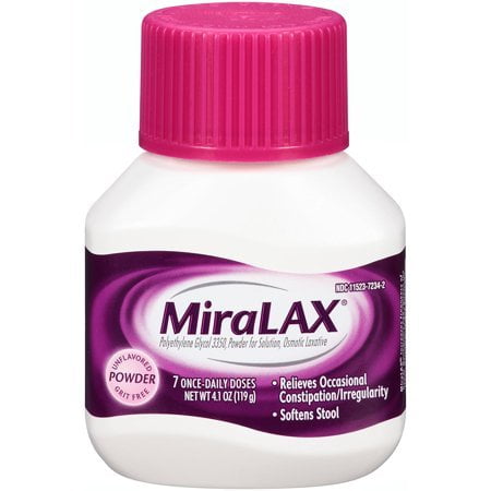 Miralax Laxatives 4 1 Ounce 7 Day Walmart Com Walmart Com