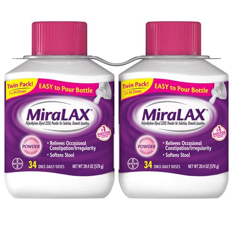 Miralax Powder Laxative 68 Doses Walmart Com