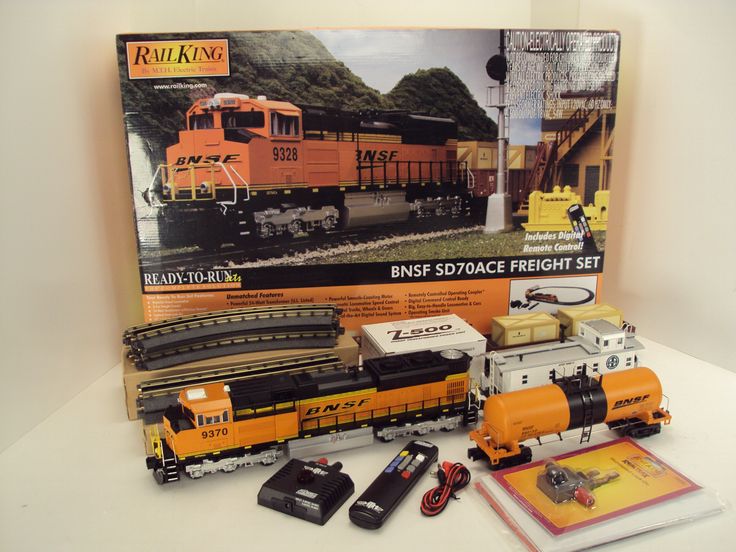 Mth Railking O Gauge Bnsf Sd70ace Diesel Freight Set 30 4232 1 Http