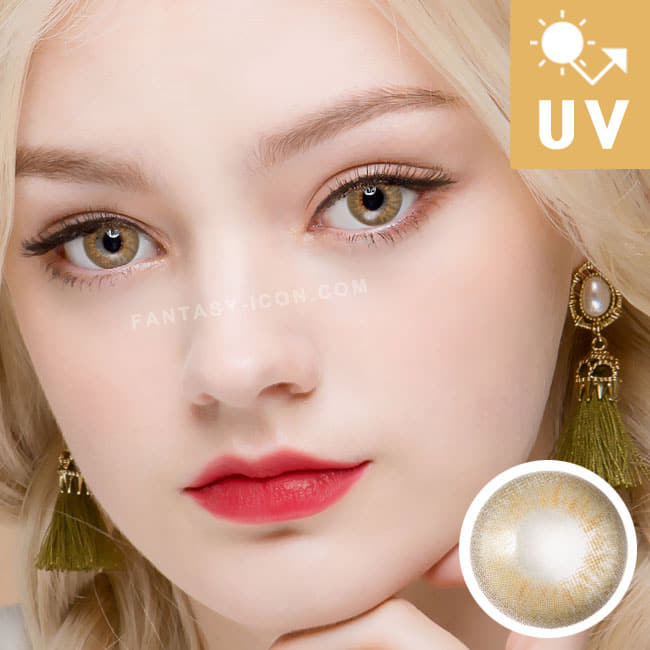 Natural Opulence Hazel Contacts Uv Blocking Yellow Brown Lens