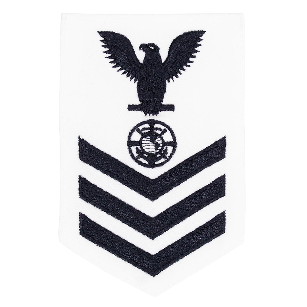 Navy E6 Female Rating Badge Religious Program Specialist White