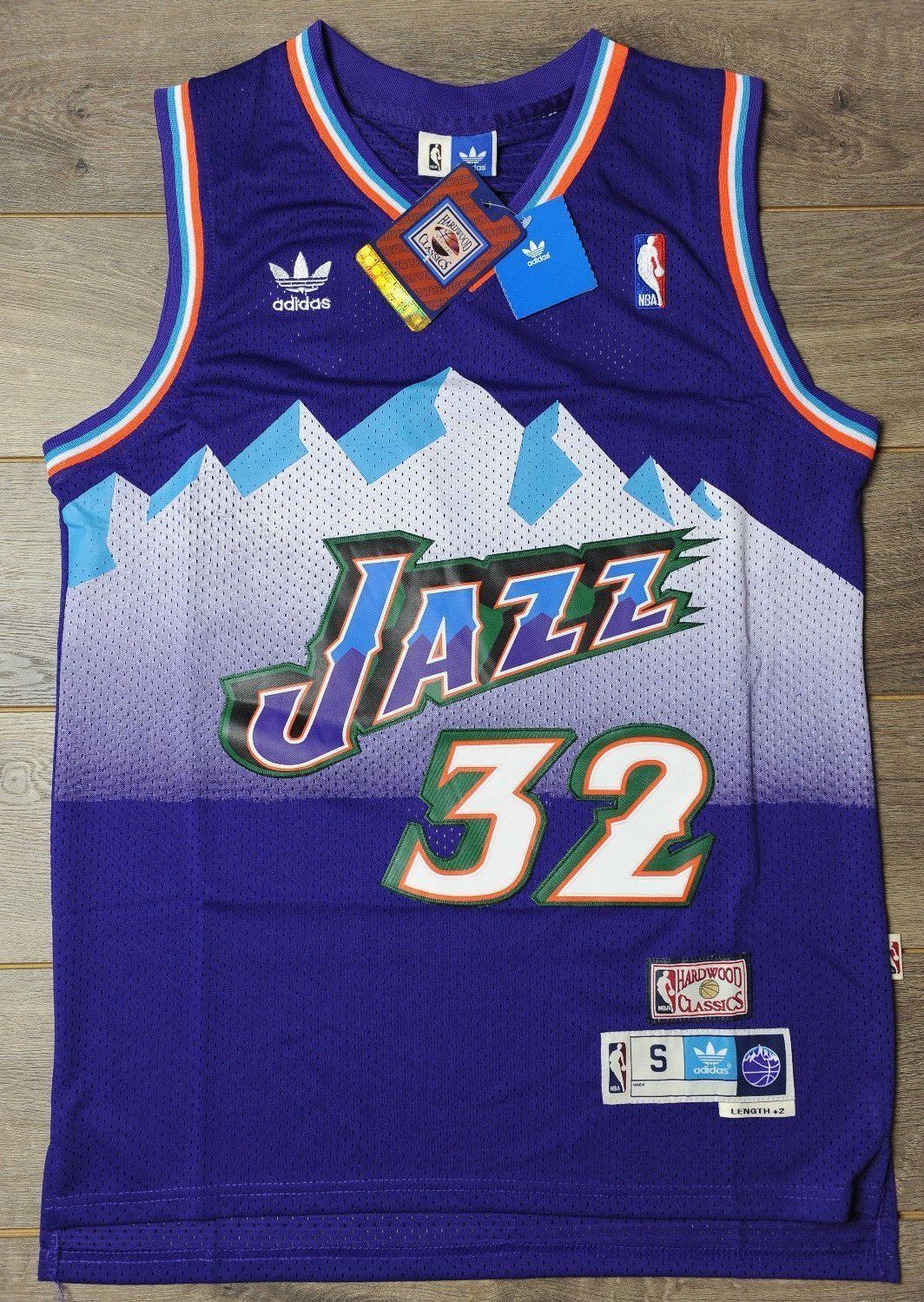 New Men S 32 Karl Malone Swingman Jersey Purple Utah Jazz Jersey