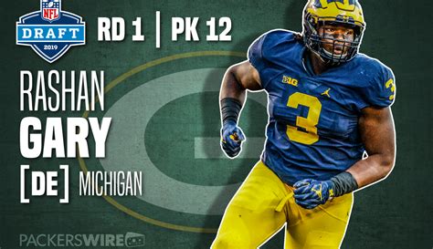 Packers Select Michigan Dl Rashan Gary At No 12 Overall In 2019 Nfl Draft