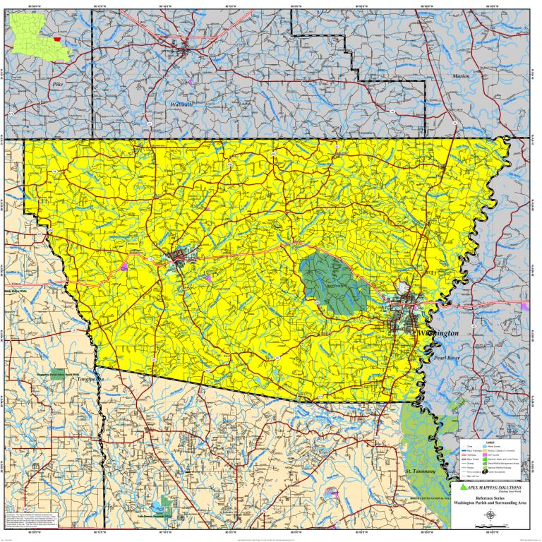 Parish In Louisiana Map Interactive Map