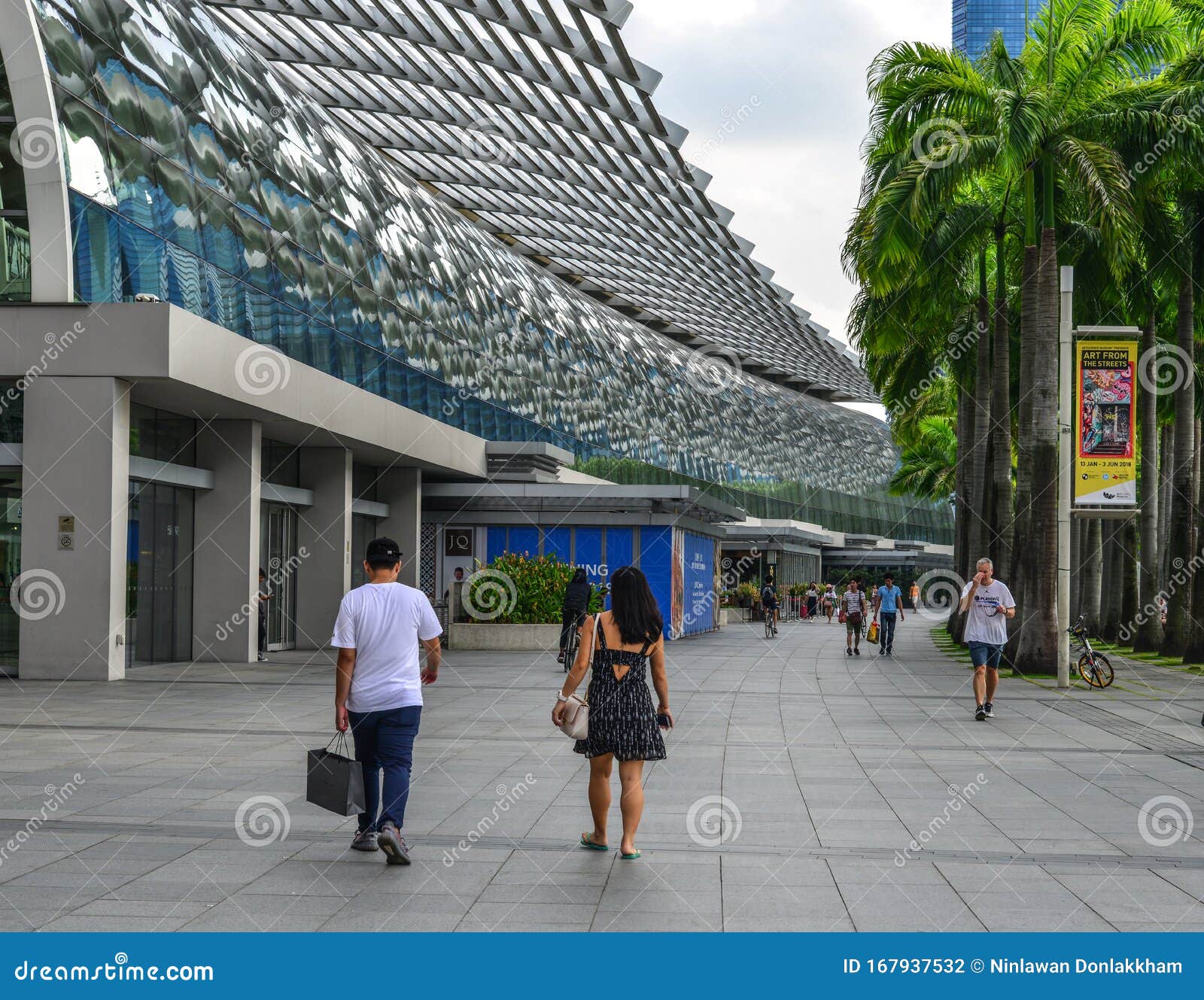 People Walking Outside The Shopping Mall Editorial Photography Image