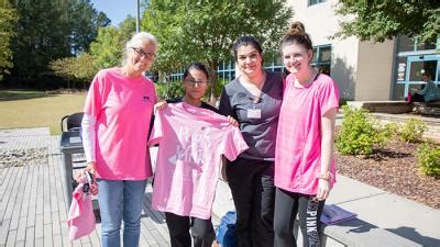 Perry Health Sciences Campus Goes Pink For Prevention Wake Tech