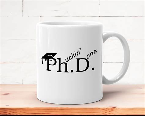 Phd Graduation Gift Ideas Done Phd Gift Black Mug For Women Etsy