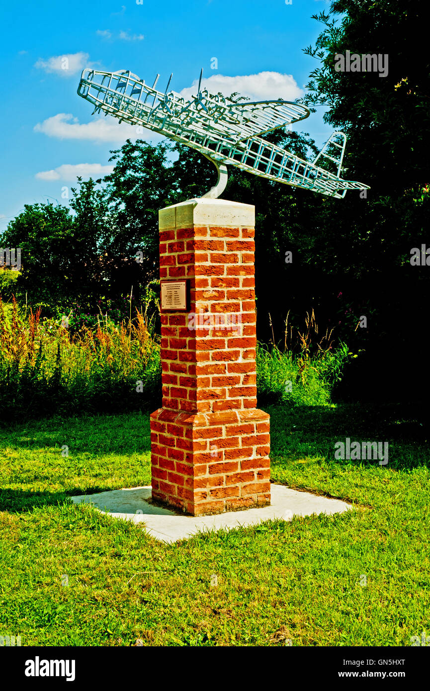 Plane Crash Memorial Tockwith Yorkshire Stock Photo Alamy