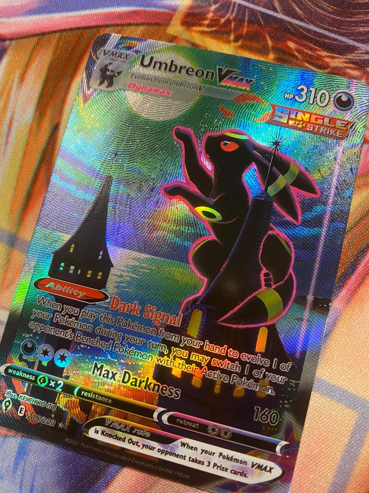 Pokemon Evolving Skies First Print Booster Sealed Umbreon Vmax 215