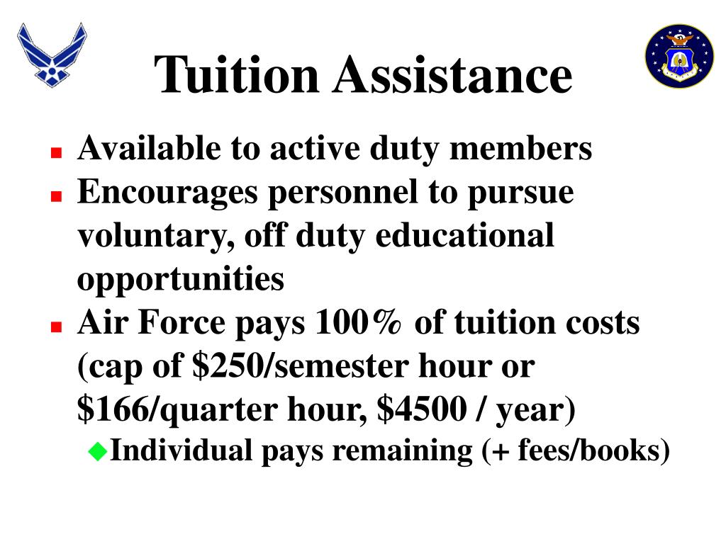 Ppt Air Force Tuition Assistance Powerpoint Presentation Free