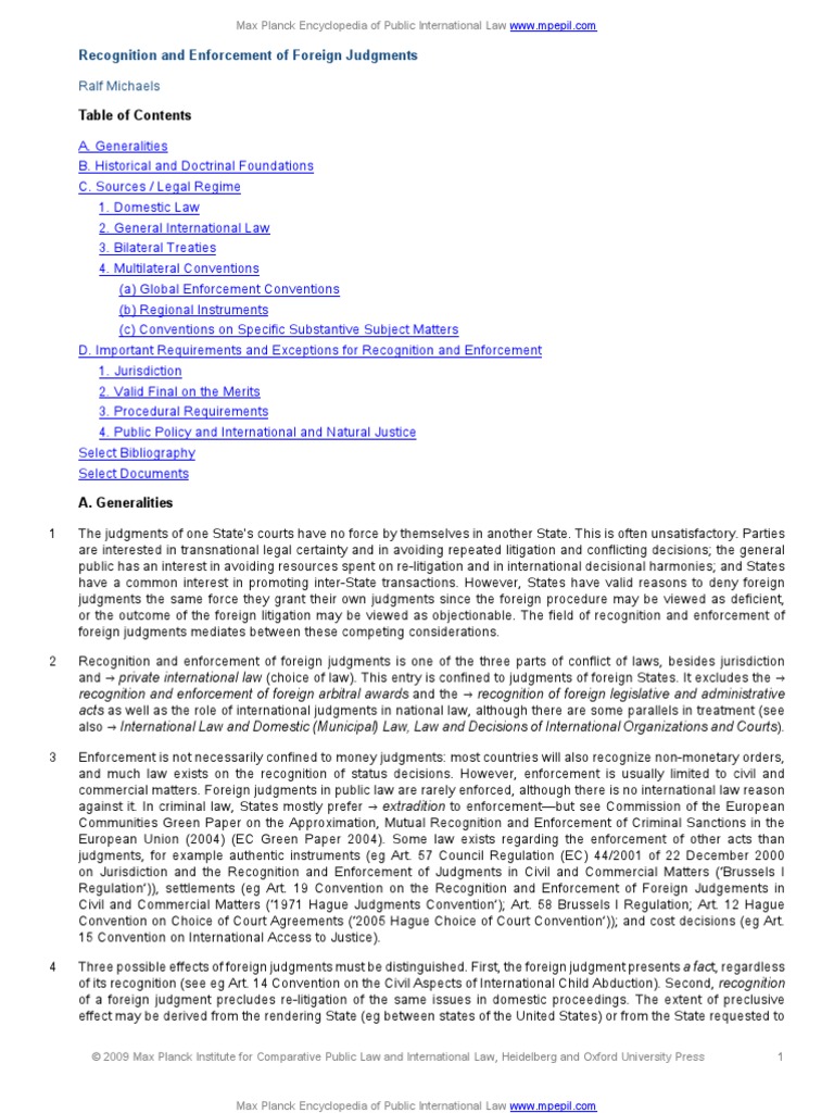 Ppt Jurisdiction Recognition And Enforcement Of Judgments Under Ec Law Powerpoint