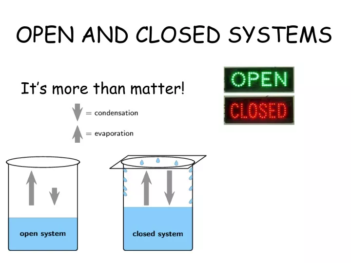 Ppt Open Closed And Isolated Systems Powerpoint Presentation Free