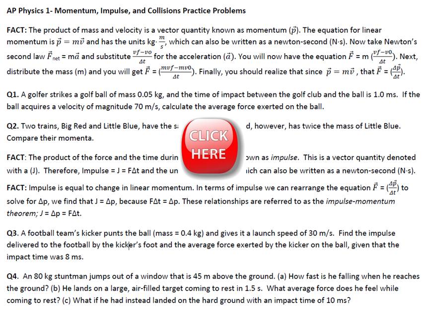 Ppt Unit 7 Momentum Impulse And Collisions Powerpoint