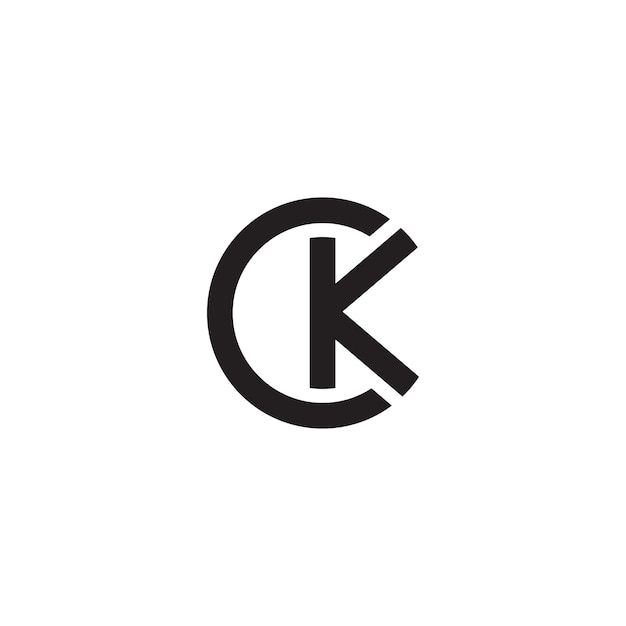 Premium Vector Abstract Ck Initials Monogram Logo Design Icon For