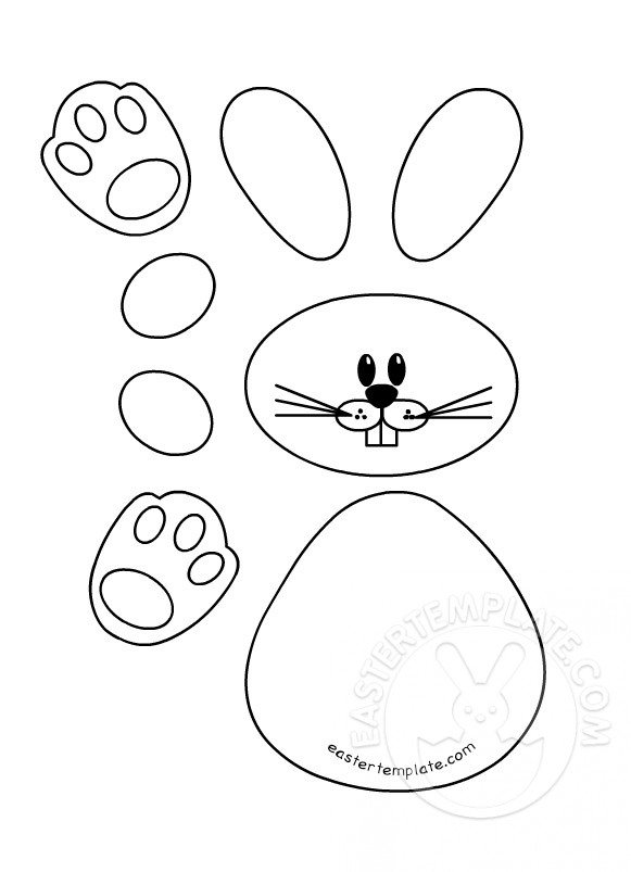 Printable Bunny Template Free Create Adorable Easter Decorations Today