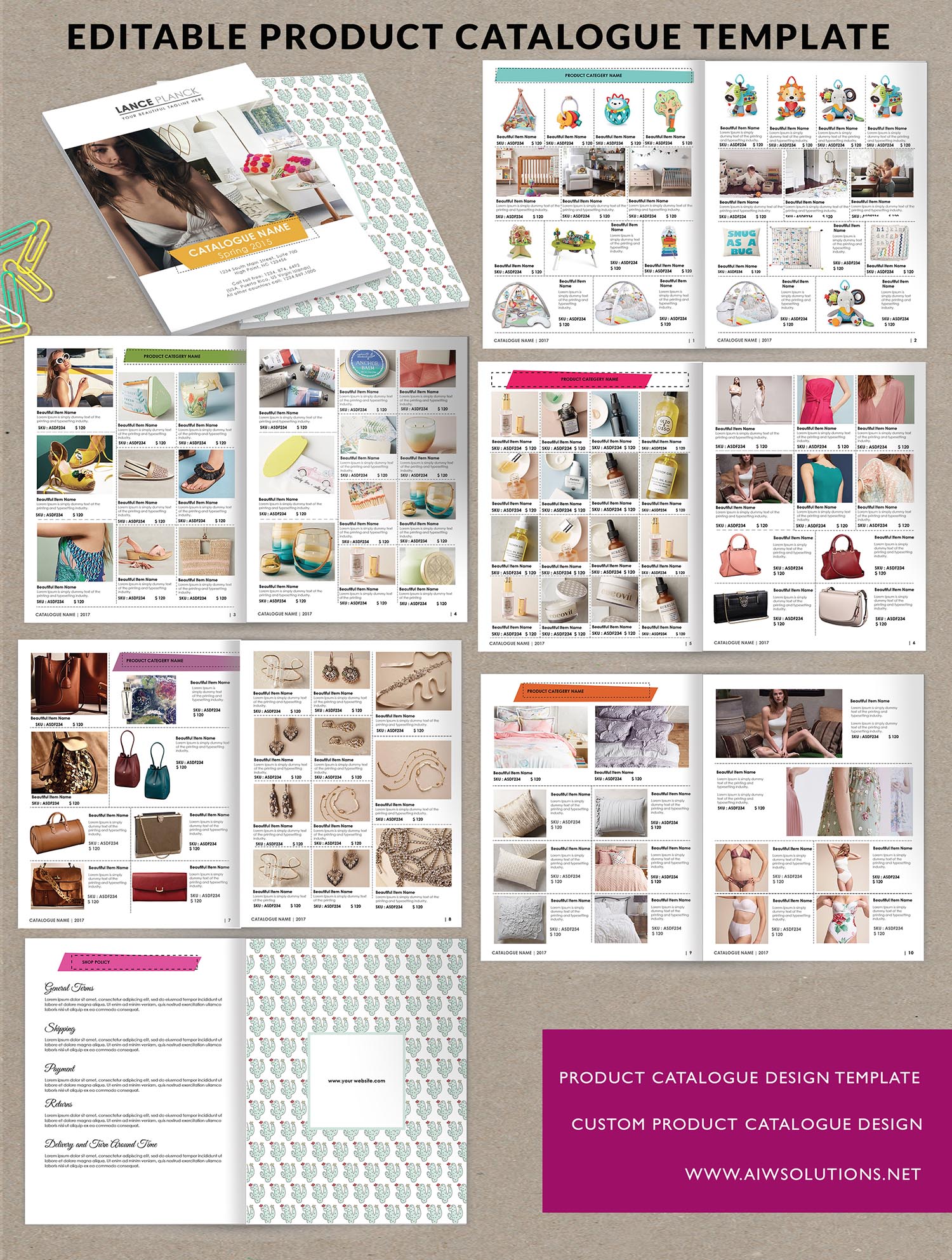 Product Catalogue Design Templates