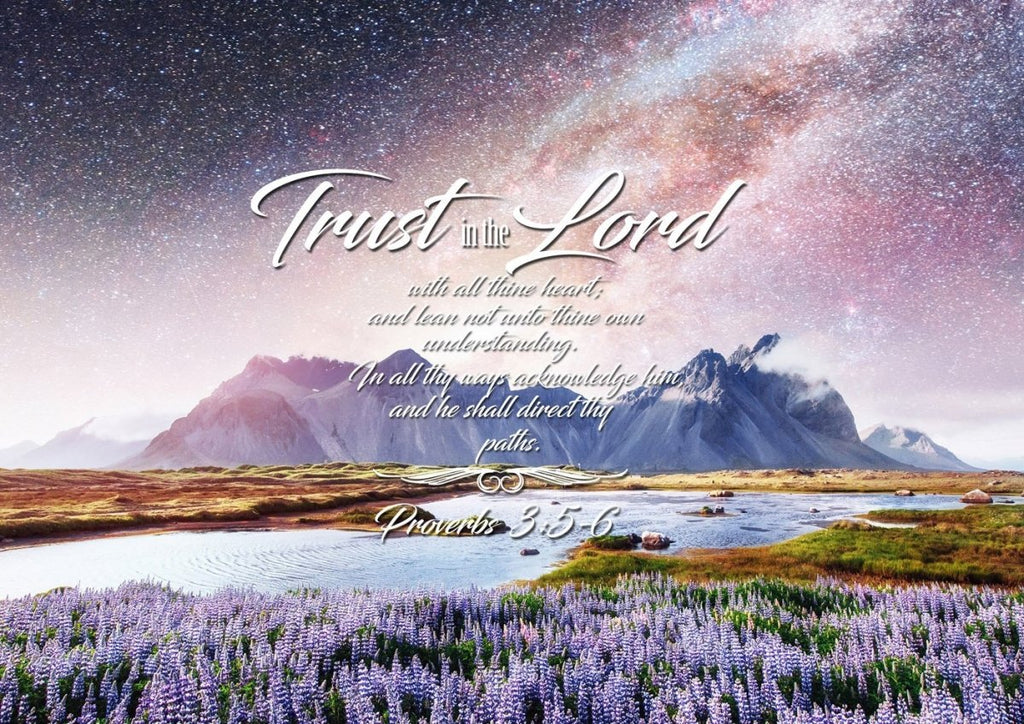 Proverbs 3 5 6 46 Kjv Trust In The Lord With All Thine Heart Christ