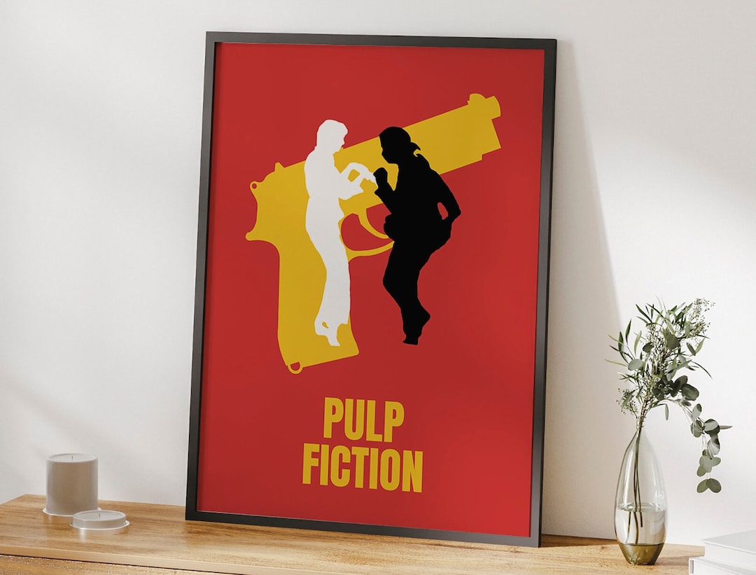 Pulp Fiction Inspired Art Bathroom Art Pulp Fiction Etsy