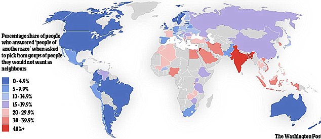 Racism Map Of The Us Reveals Divide Between Eastern And Western States