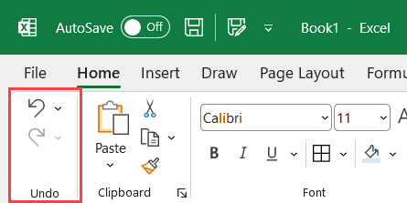 Redo Shortcut In Excel How To Use Undo Redo Commands