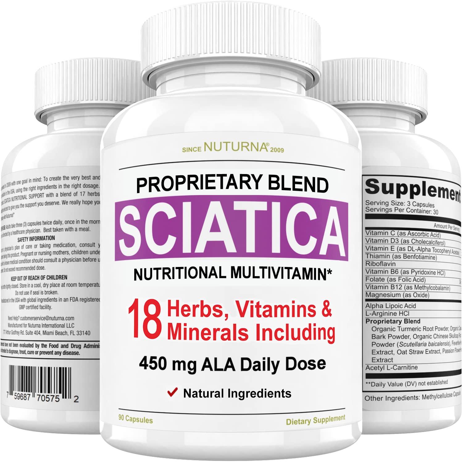 Sciatica Nutritional Blend With 450 Mg Alpha Lipoic Acid Lower Lumbar