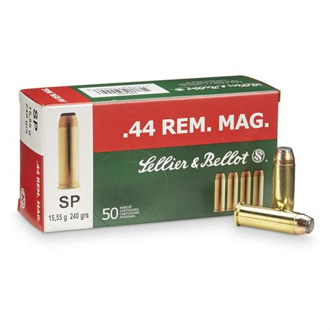 Sellier Bellot Pistol 44 Magnum 240 Grain Sp 50 Rounds 85659 44