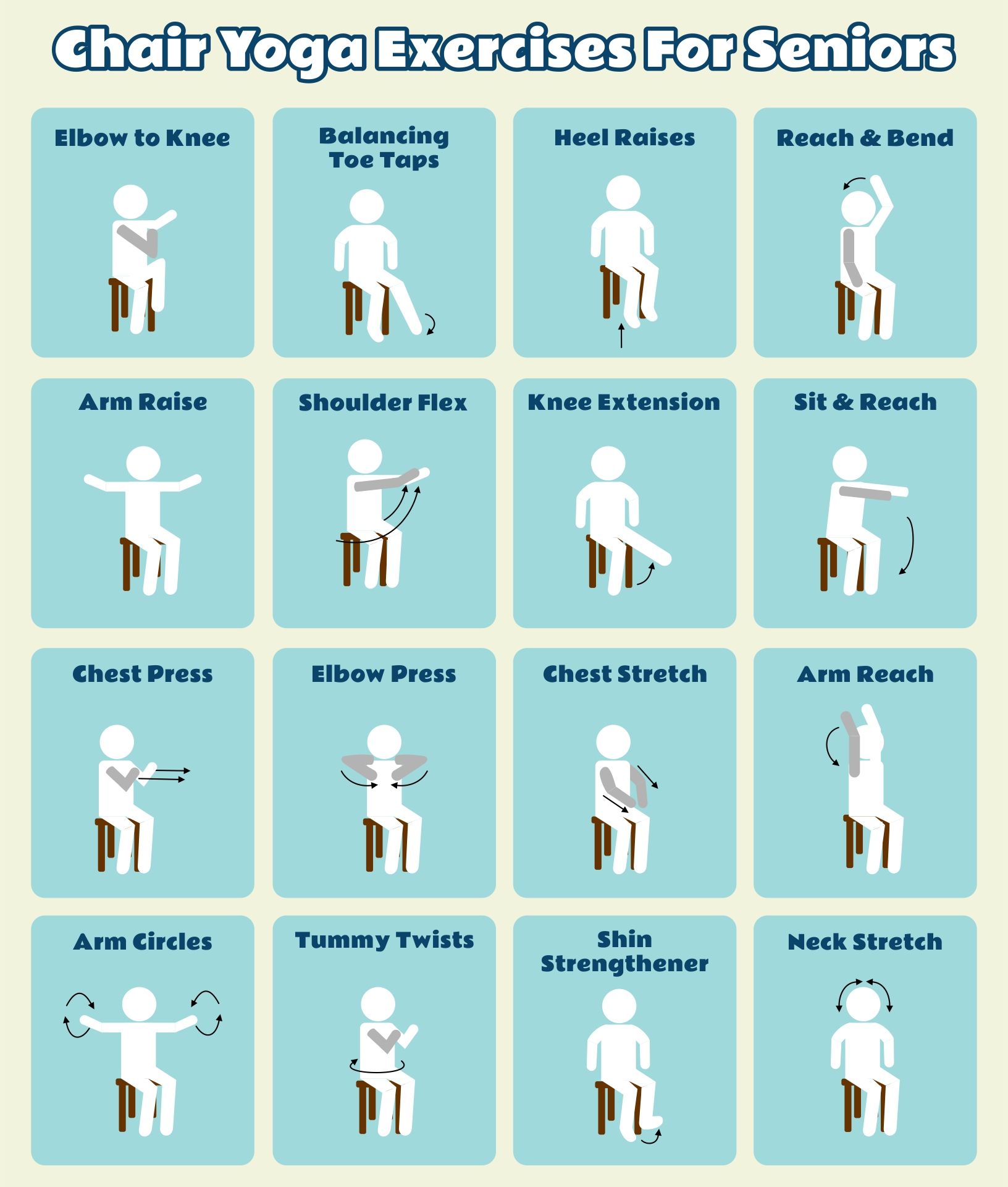 Senior Chair Yoga Exercises Chair Pose Yoga Yoga For Seniors Chair Yoga