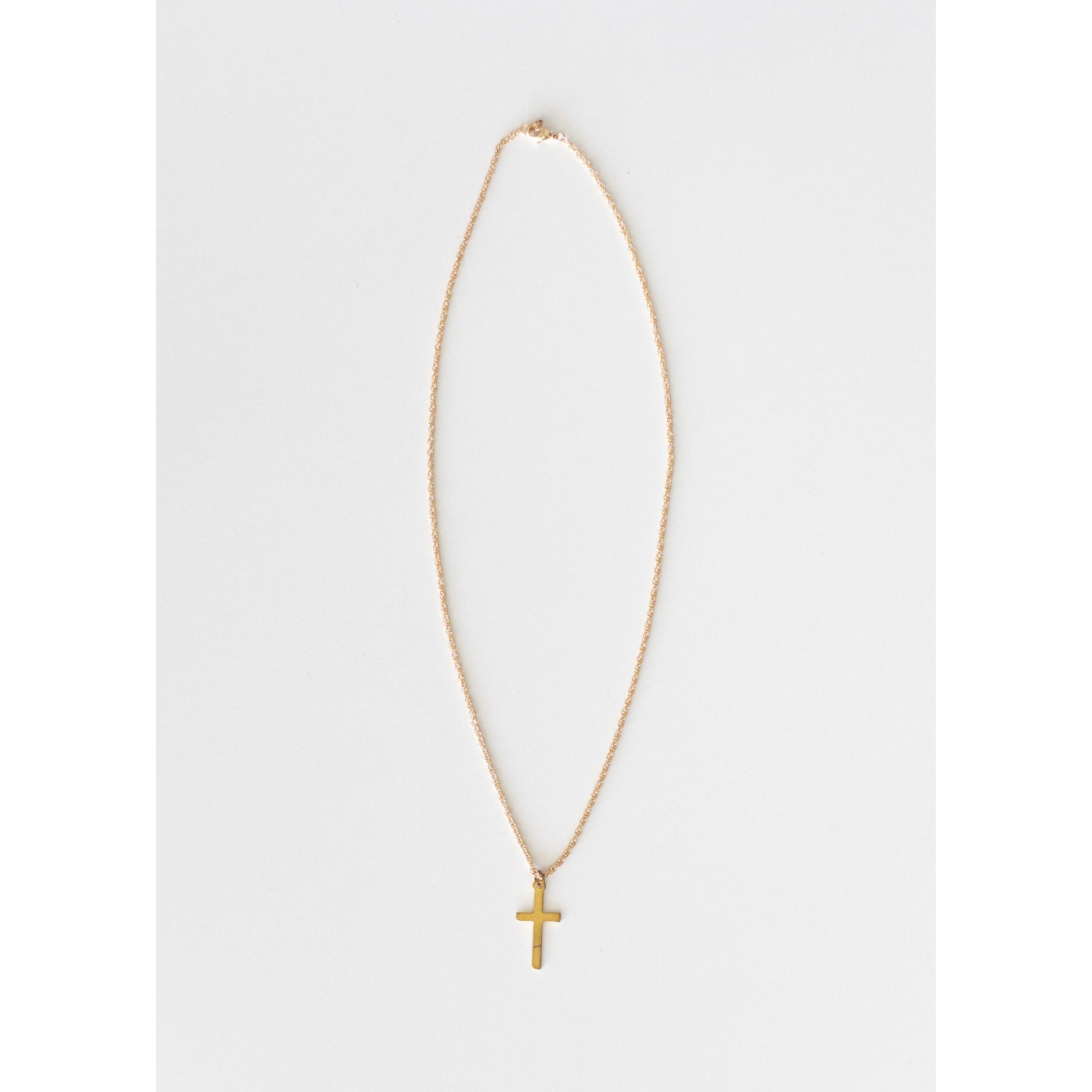 Shine On Simple Gold Cross Necklace Ericson Rose