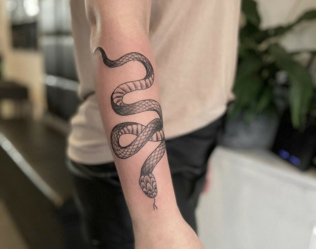 Snake Tattoo On Arm