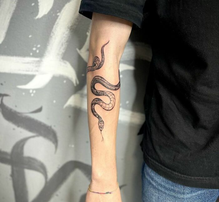 Snake Tattoos On Arm